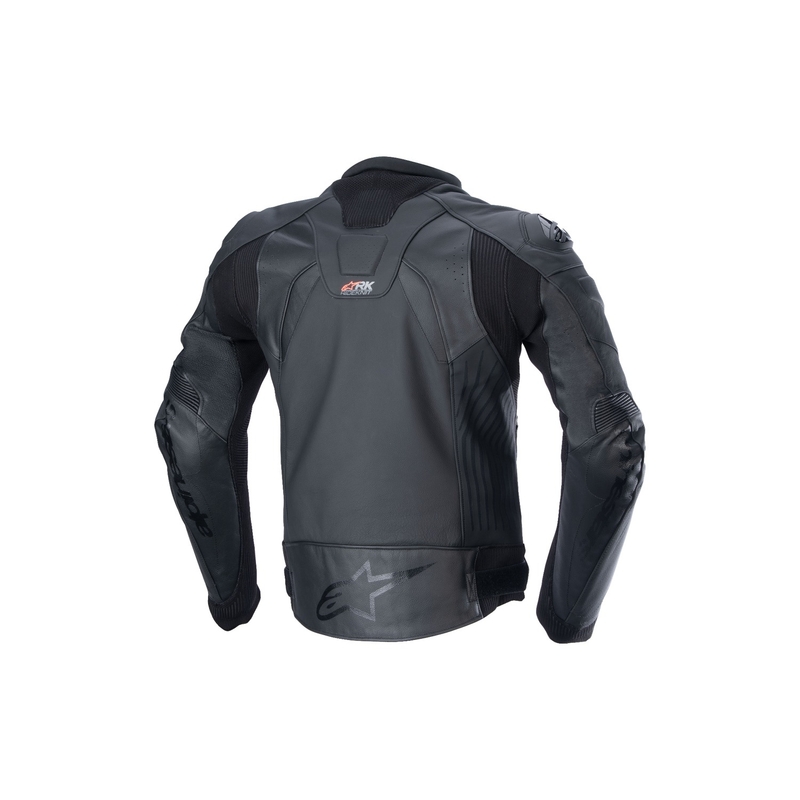Jachetă din piele de motocicletă Alpinestars GP Plus R 4 Rideknit Negru-Negru