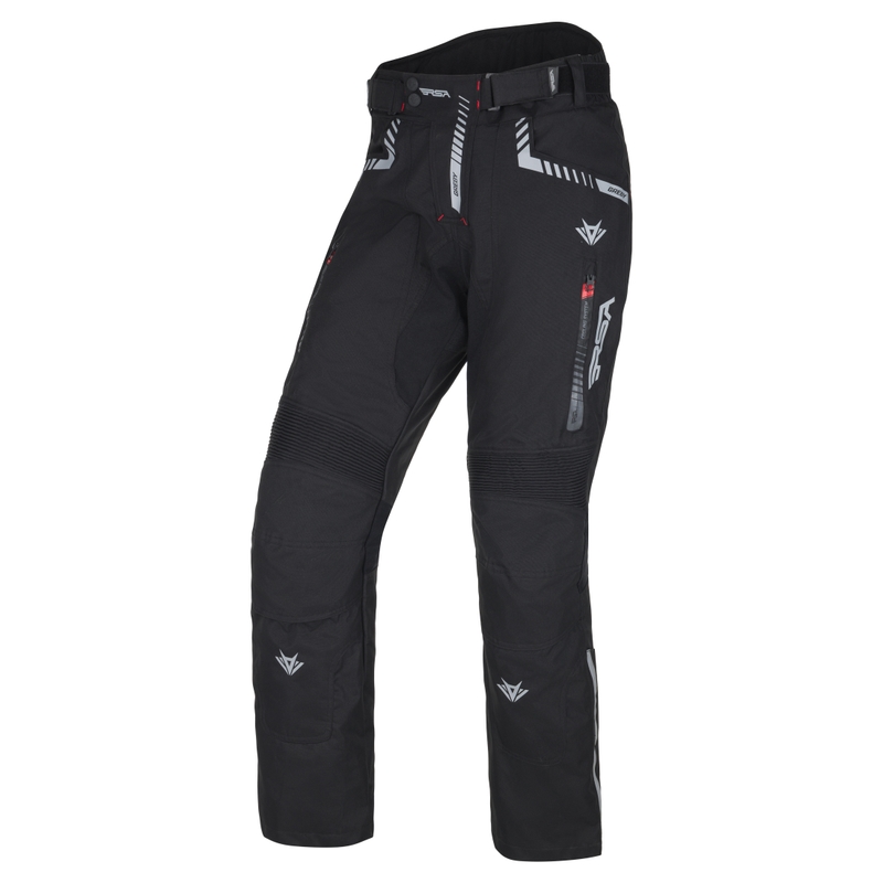 Pantaloni moto RSA Greby 2 negri scurtati - II. calitate - II. calitate