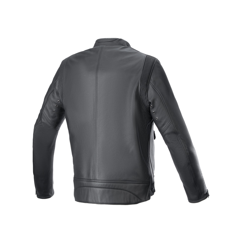 Geaca de piele moto Alpinestars Dyno negru-rosu-bej