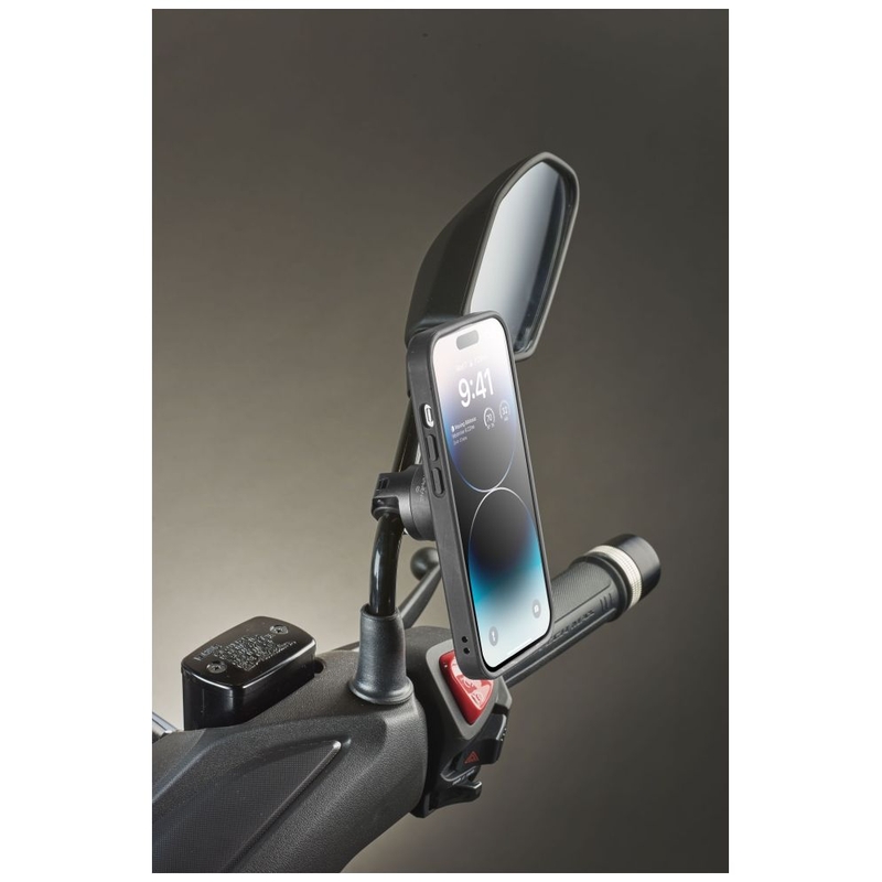 Suport QUIKLOX pentru interfon pentru oglinda sau bara de motocicleta