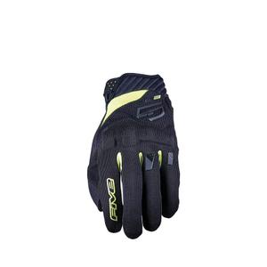 Mănuși moto FIVE RS3 EVO negru-galben fluo