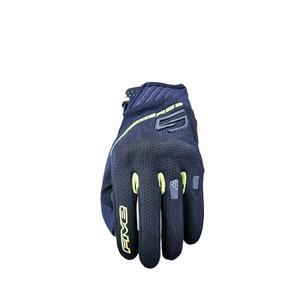 Mănuși moto FIVE RS3 EVO Airflow negru-galben fluo