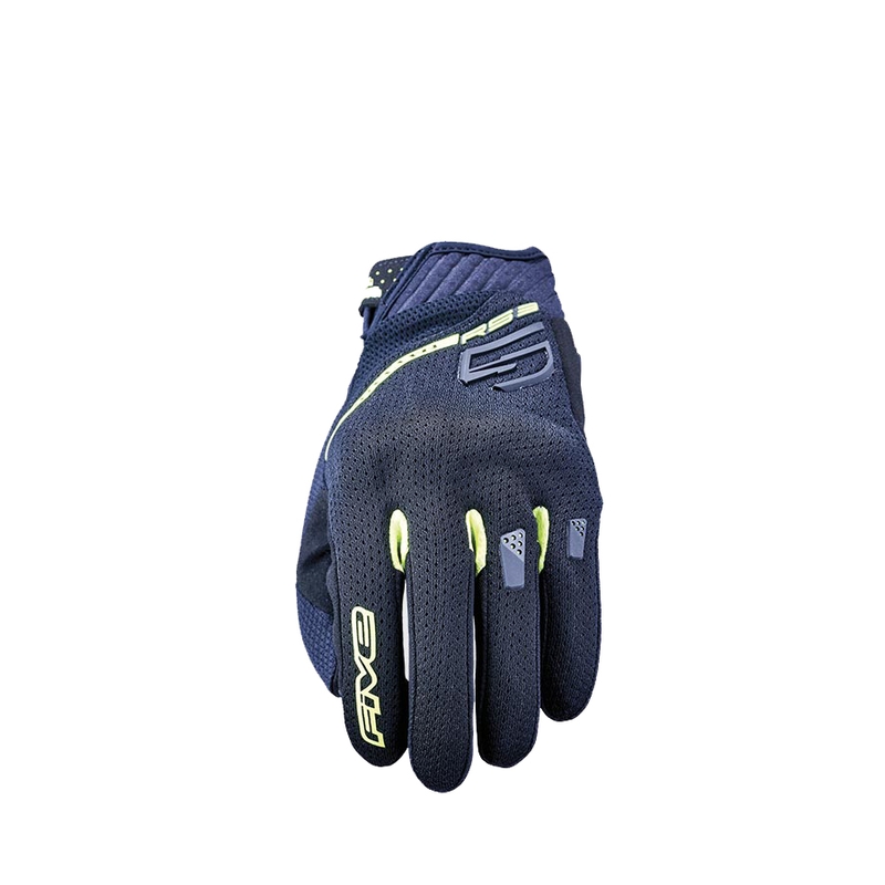 Mănuși moto FIVE RS3 EVO Airflow negru-galben fluo