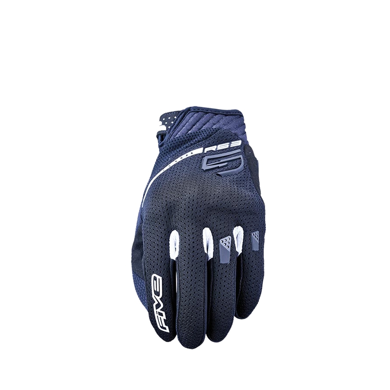 Mănuși moto FIVE RS3 EVO Airflow negru-alb