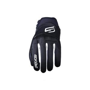 Mănuși moto FIVE Globe EVO negru-alb