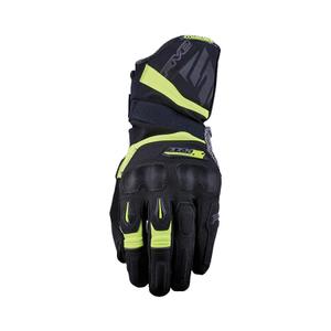 Mănuși moto FIVE TFX2 WP negru-galben fluo