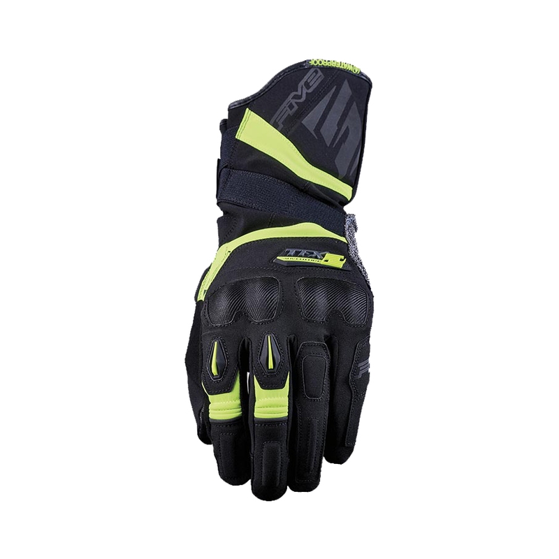 Mănuși moto FIVE TFX2 WP negru-galben fluo