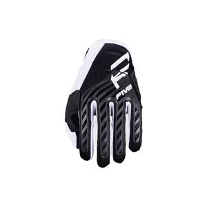 Mănuși de motocross FIVE MXF3 EVO negru-alb