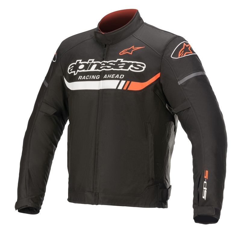 Jacheta moto impermeabila Alpinestars T-SP S Ignition negru-alb-rosu fluo