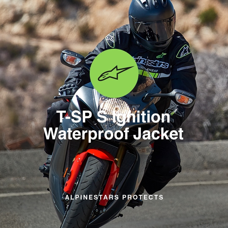 Jacheta moto impermeabila Alpinestars T-SP S Ignition negru-alb-rosu fluo