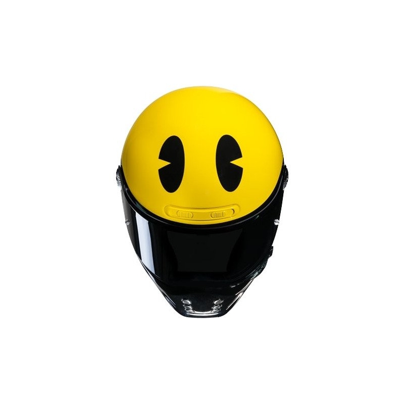 Casca moto integrala HJC V10 Pac-man Bandai Namco galbena
