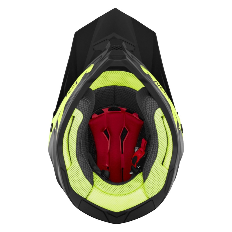 Casca motocross copii NOX N761 MX galben fluo-negru-gri