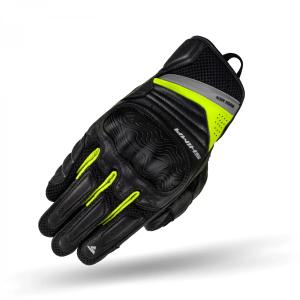 Mănuși de motocicletă Shima Rush negru-galben fluo