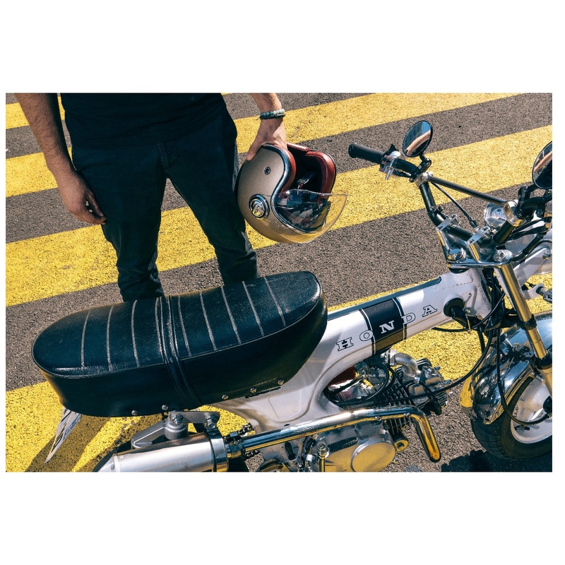 Casca moto deschisa NOX PREMIUM Heritage neagra mat