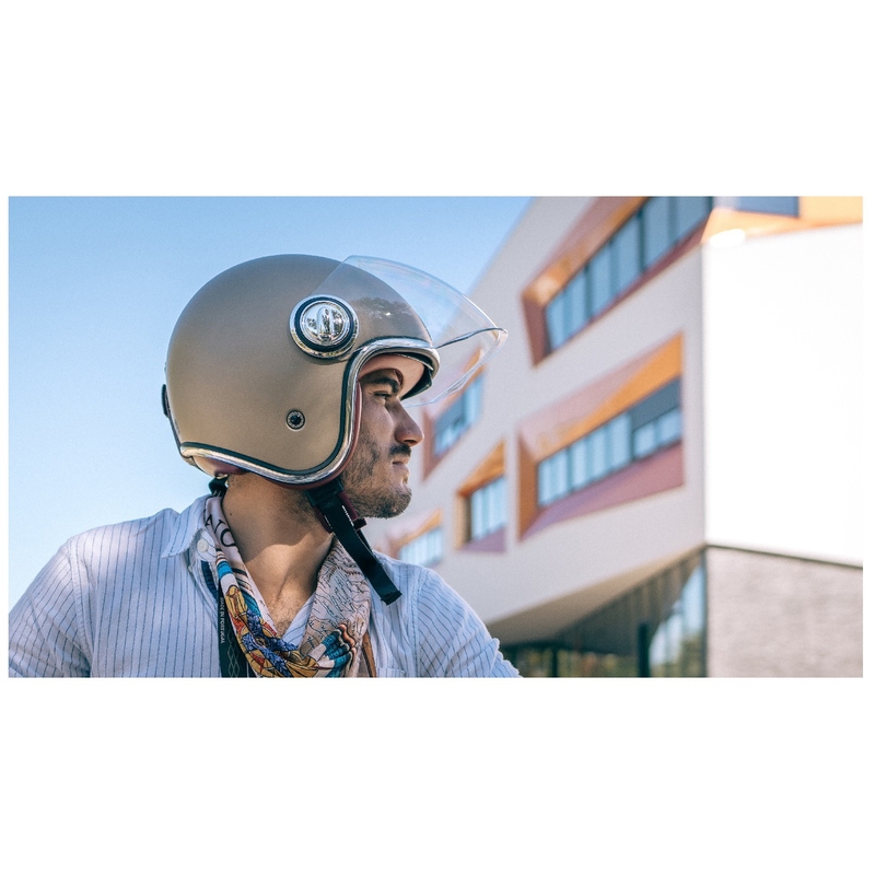 Casca moto deschisa NOX PREMIUM Heritage neagra mat