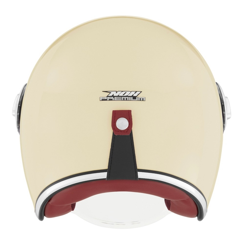 Casca moto deschisa NOX PREMIUM Heritage alb crem