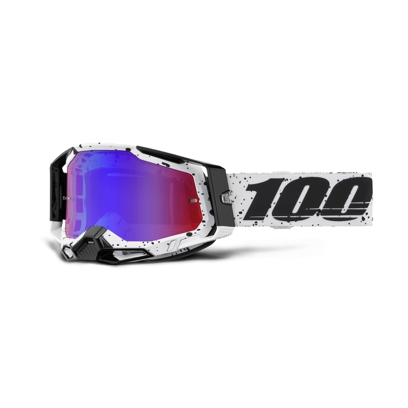 Ochelari de motocross 100% RACECRAFT 2 Trinity plexiglas roșu-albastru