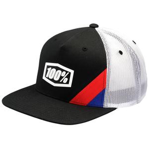 Șapcă 100% Cornerstone Trucker alb-negru