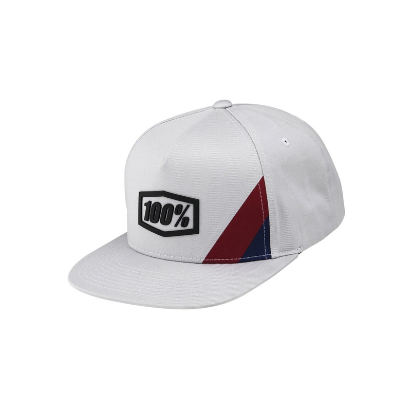 100% șapcă Cornerstone Snapback albă