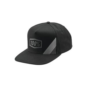 100% șapcă Cornestone USA Snapback negru-gri