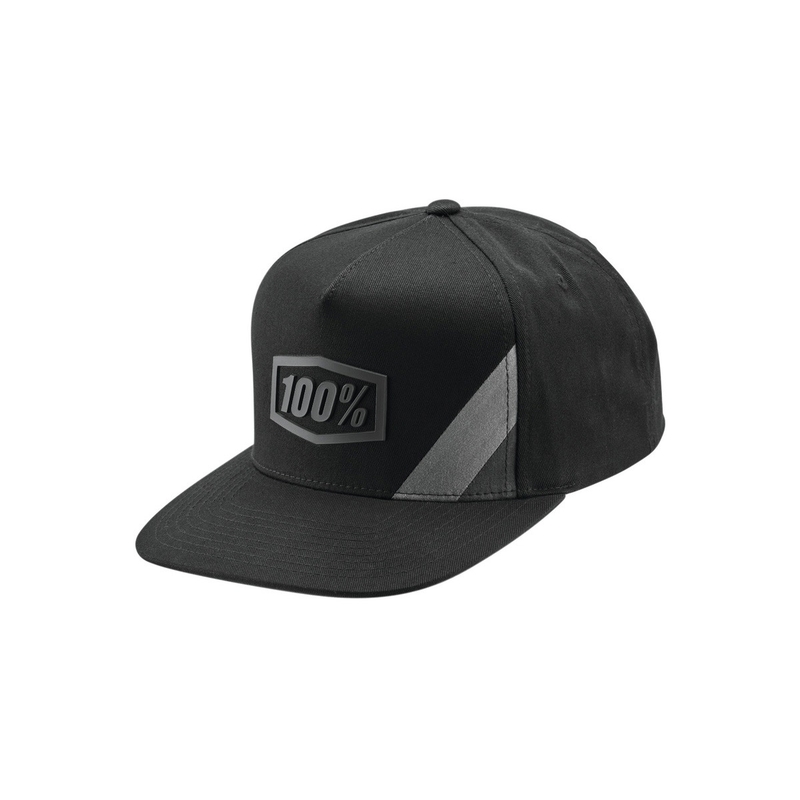 100% șapcă Cornestone USA Snapback negru-gri