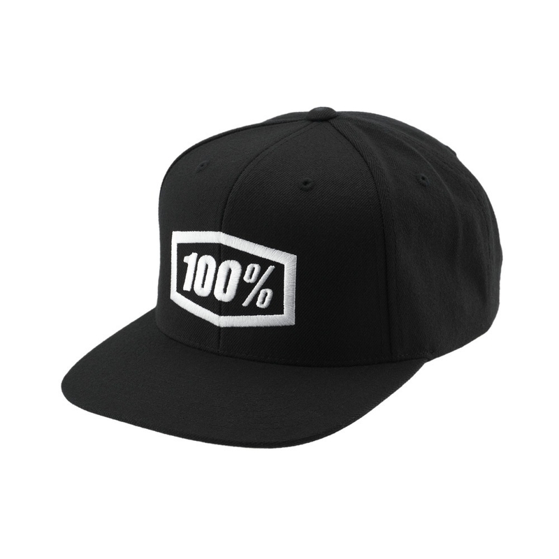 100% șapcă Icon Snapback neagră