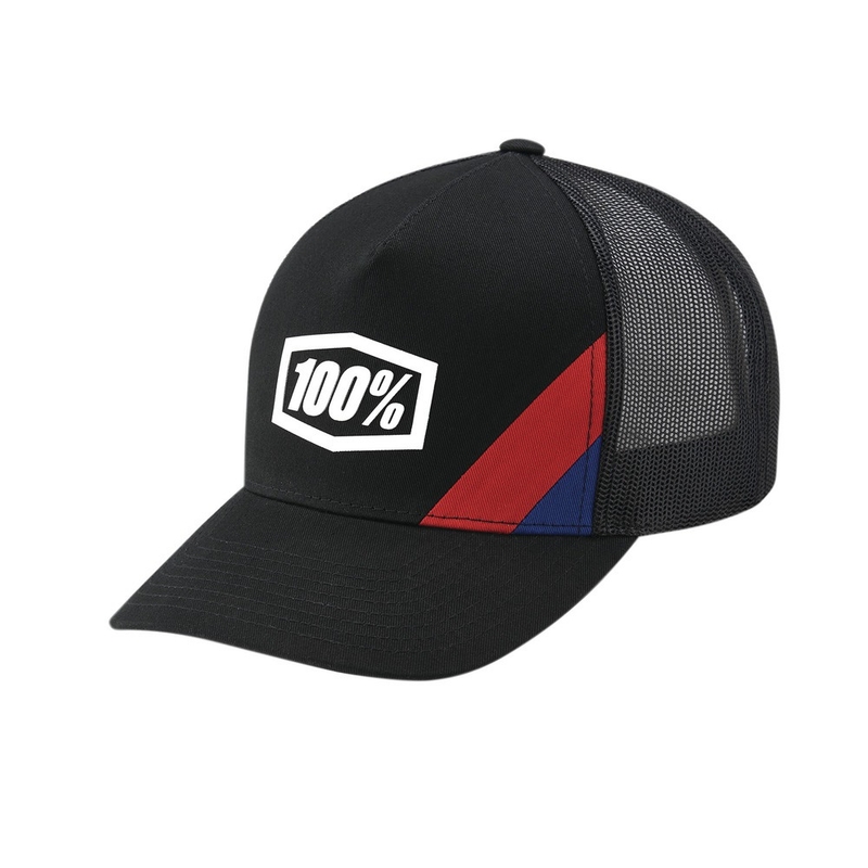 100% șapcă neagră Cornestone X-Fit Trucker