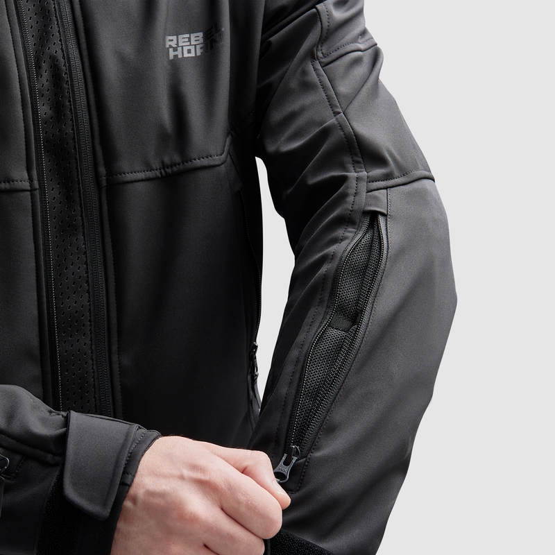 Jachetă Softshell Rebelhorn Slash Neagră