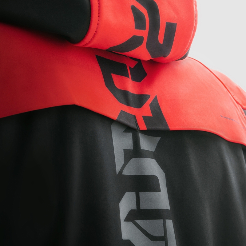 Geacă de motocicletă softshell Rebelhorn Slash negru-roșu