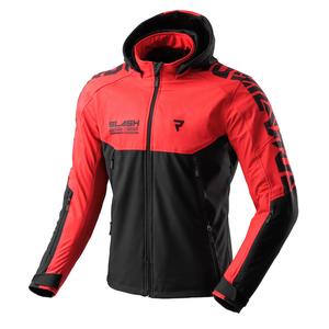 Jachetă softshell de motocicletă Rebelhorn Slash negru-roșu