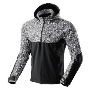 Jachetă de motocicletă softshell Rebelhorn Slash Noriaki alb-negru