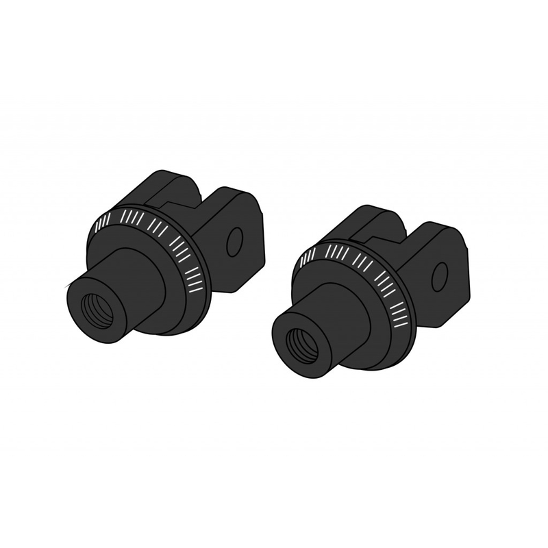 Footpeg adapters PUIG Negru