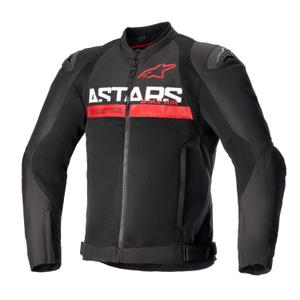 Jacheta moto Alpinestars SMX Air negru-rosu fluo