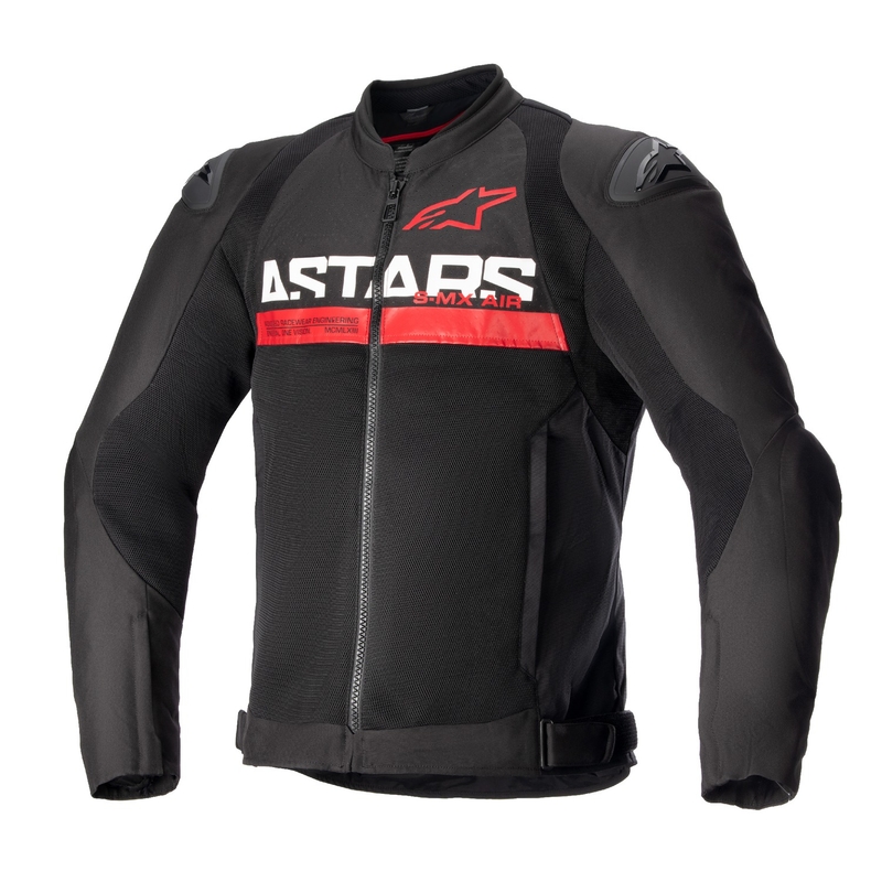 Jacheta moto Alpinestars SMX Air negru-rosu fluo