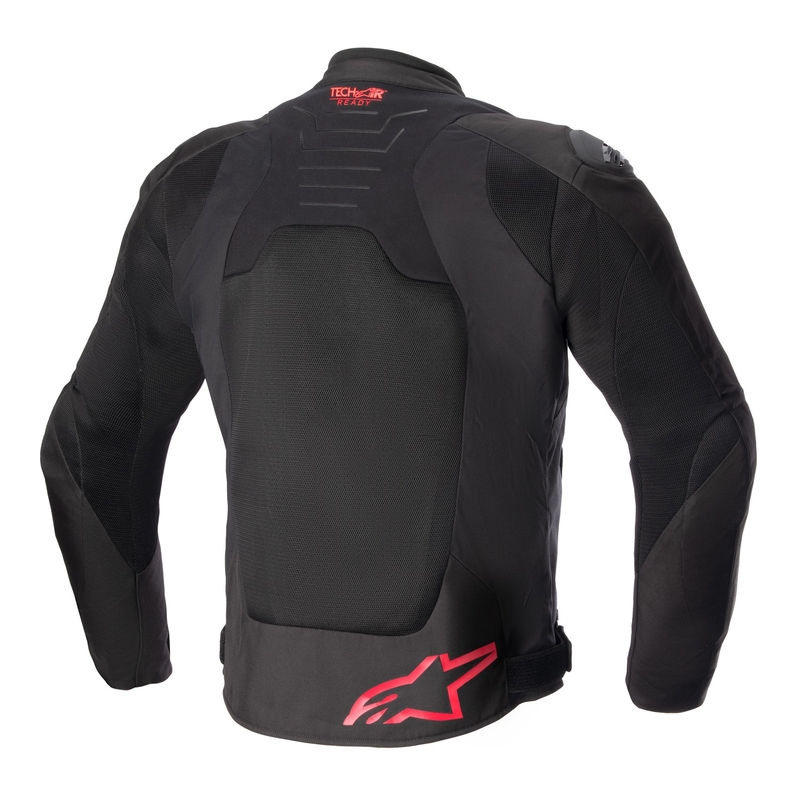Jacheta moto Alpinestars SMX Air negru-rosu fluo