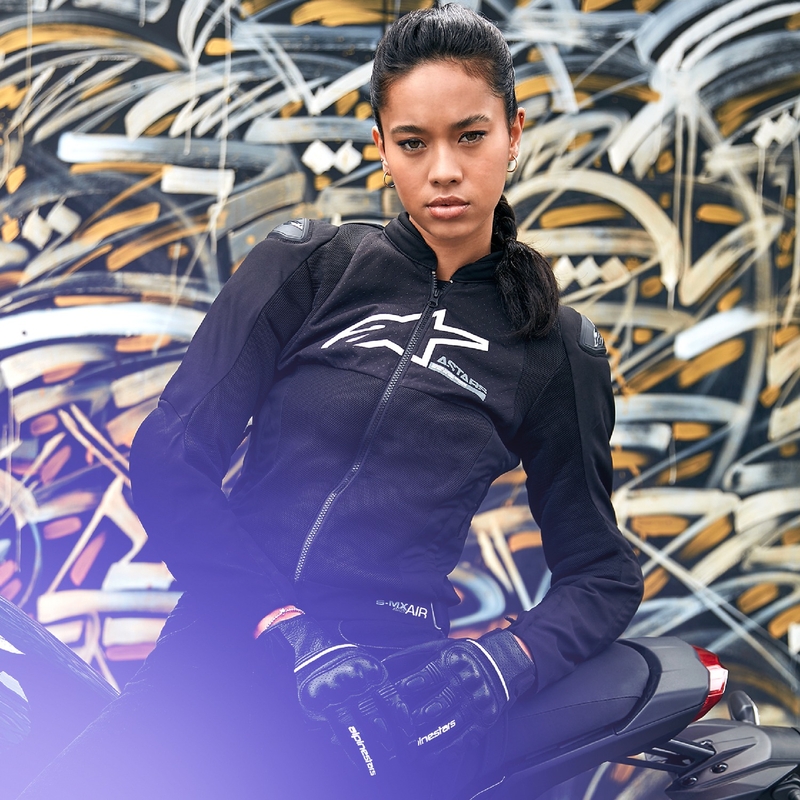 Jacheta moto dama Alpinestars Stella SMX Air neagra
