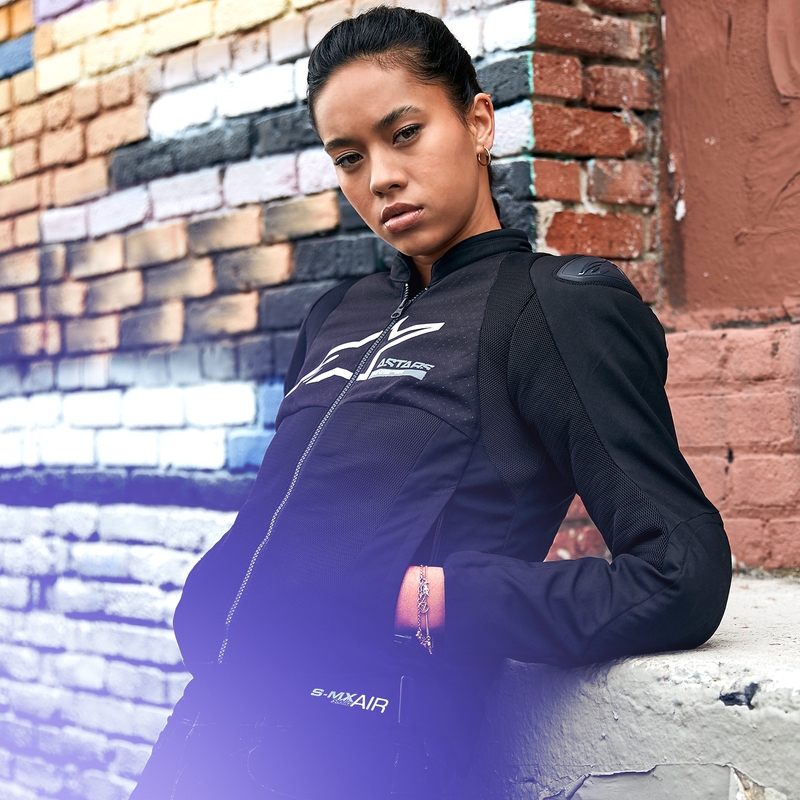 Jacheta moto dama Alpinestars Stella SMX Air neagra
