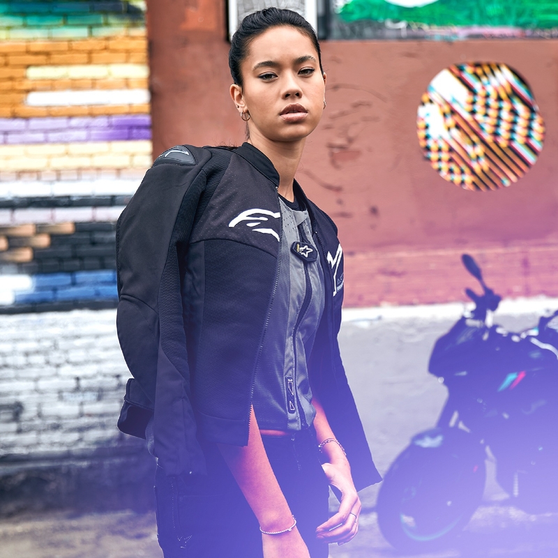 Jacheta moto dama Alpinestars Stella SMX Air neagra