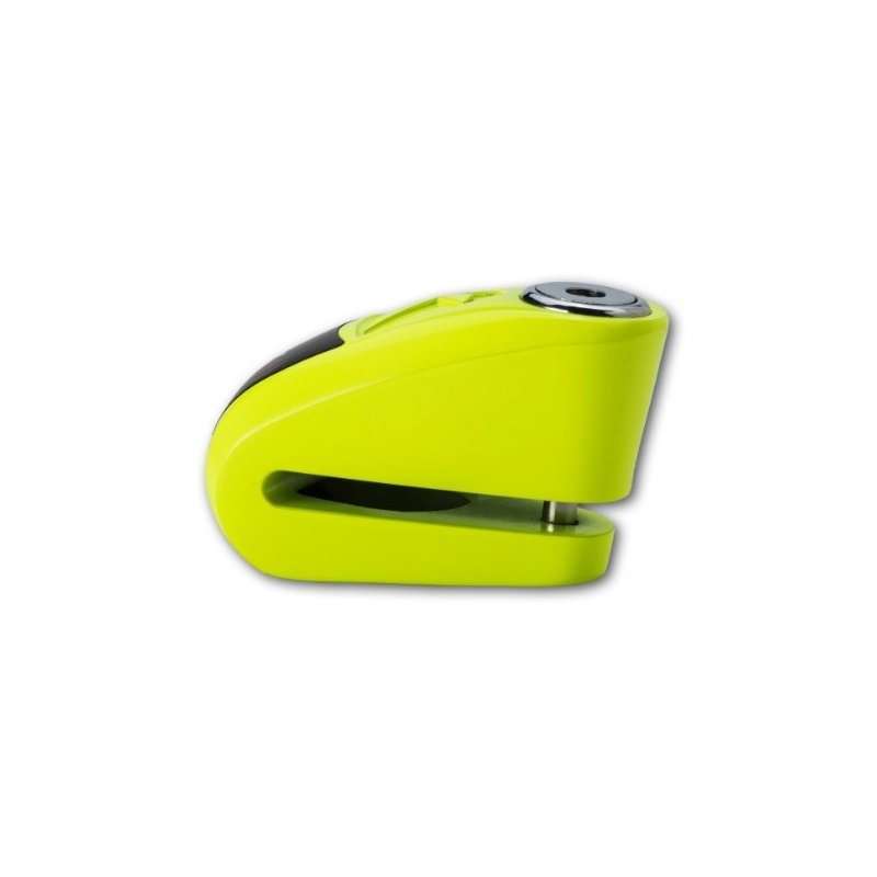Blocaj pentru frâne pe disc cu alarmă KOVIX KAZ10 galben fluo