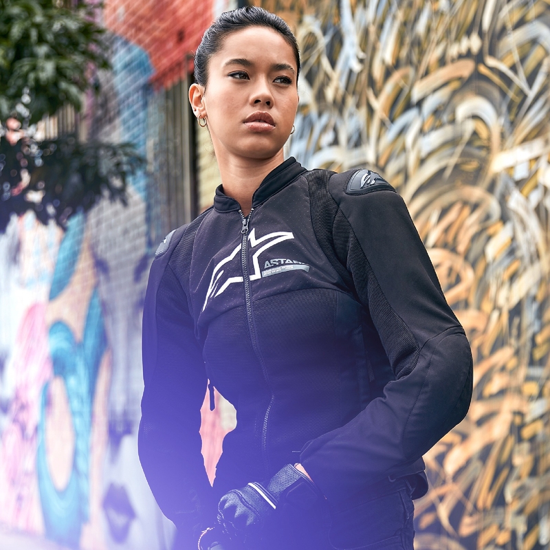 Jacheta moto dama Alpinestars Stella SMX Air neagra