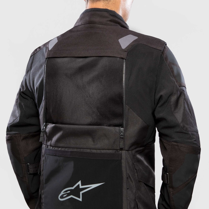 Jachetă moto Alpinestars Halo Drystar Albastru închis-Kaki-Portocaliu-Negru