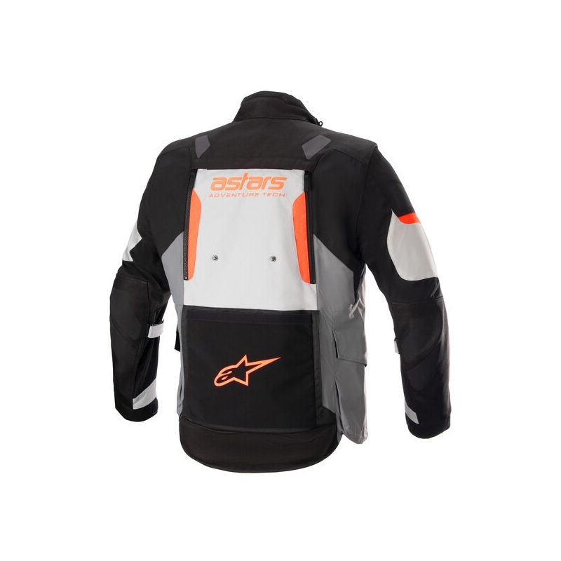 Jachetă moto Alpinestars Halo Drystar Gri deschis-Gri închis-Negru-Roșu fluo