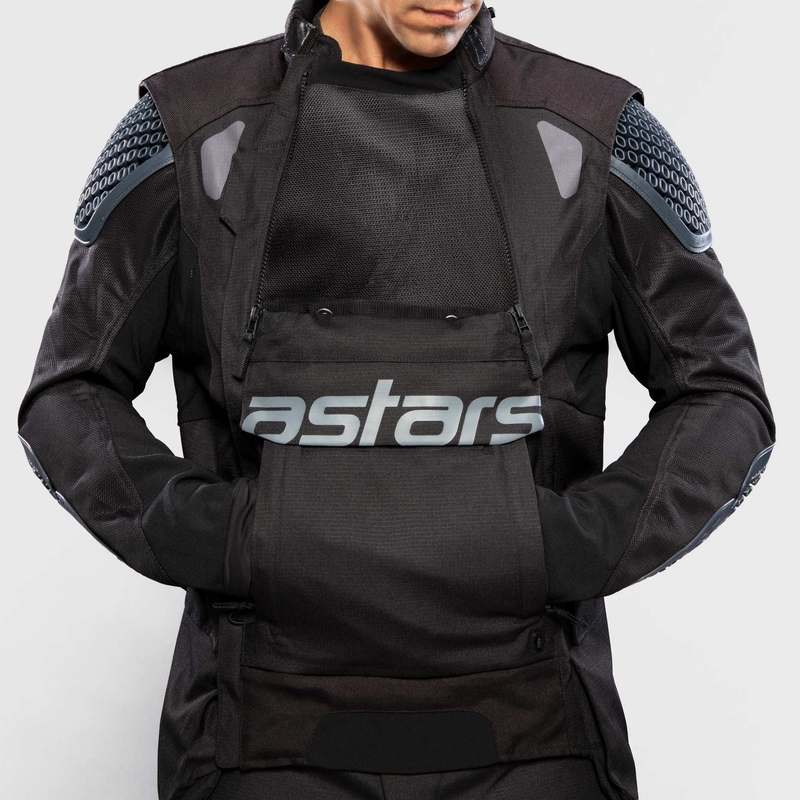 Jachetă moto Alpinestars Halo Drystar Gri deschis-Gri închis-Negru-Roșu fluo