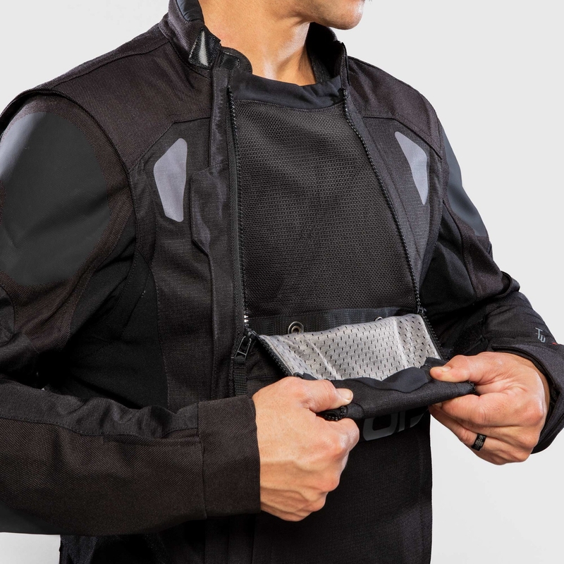 Jachetă moto Alpinestars Halo Drystar Kaki-Bej-Galben Fluo