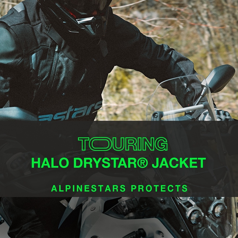 Jachetă moto Alpinestars Halo Drystar Negru-Negru
