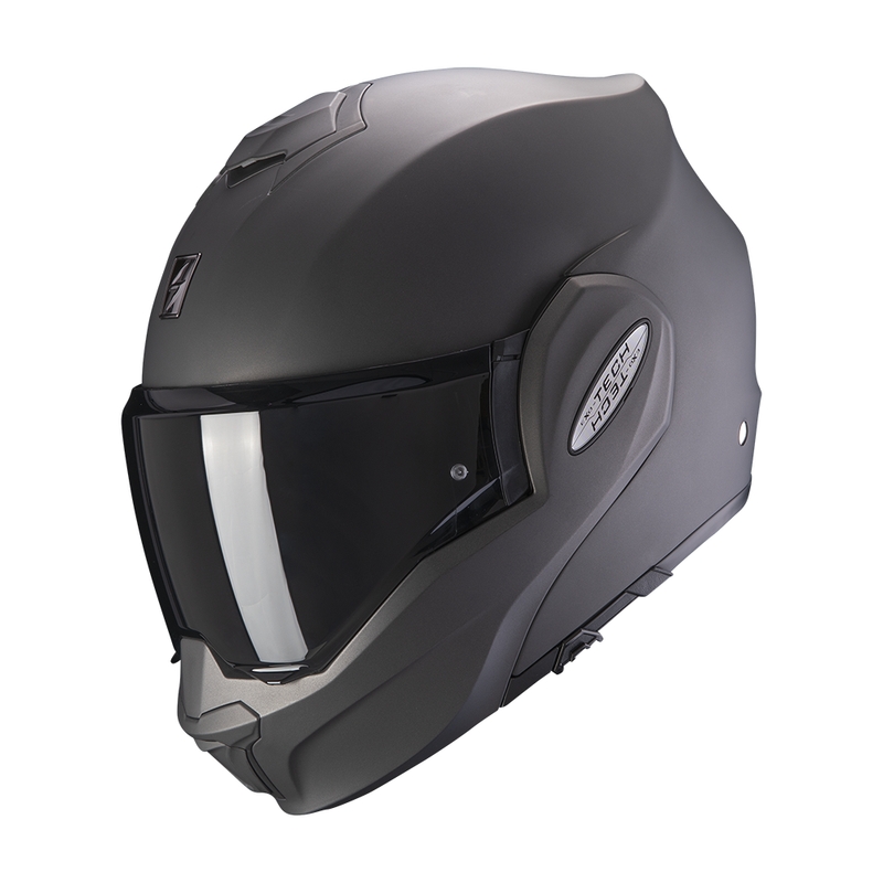 Cască de motocicletă rabatabilă Scorpion EXO-TECH EVO Solid antracit mat
