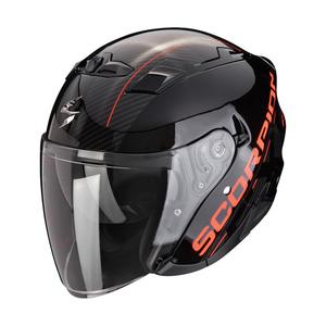 Casca moto deschisa SCORPION EXO-230 QR negru-rosu