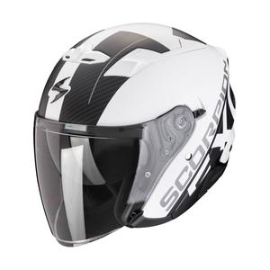 Casca moto deschisa SCORPION EXO-230 QR alb-negru mat