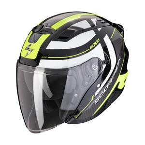 Casca moto deschisa SCORPION EXO-230 PUL negru-galben fluo