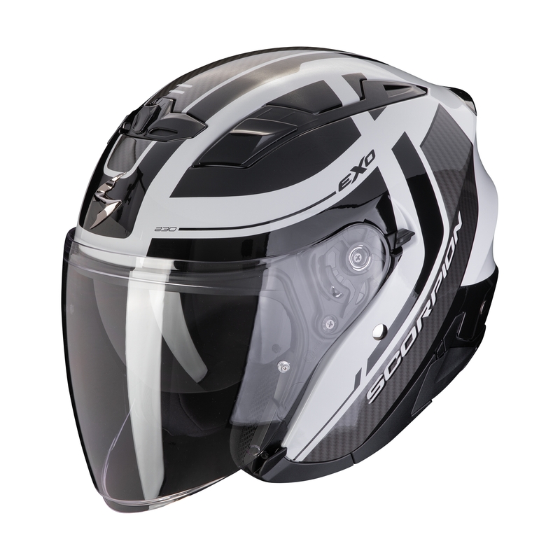 Casca moto deschisa SCORPION EXO-230 PUL gri-negru lichidare